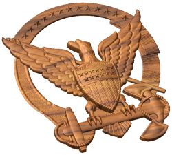 Command at Sea Badge Style A